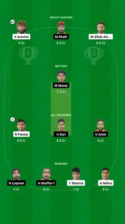 DUB vs EMR ड्रीम11 टीम