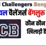 रॉयल चैलेंजर्स बेंगलुरू (RCB) में कौन कौन से खिलाड़ी हैं