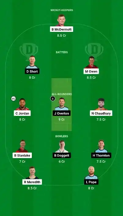 HUR VS STR Dream11 Prediction Team 1