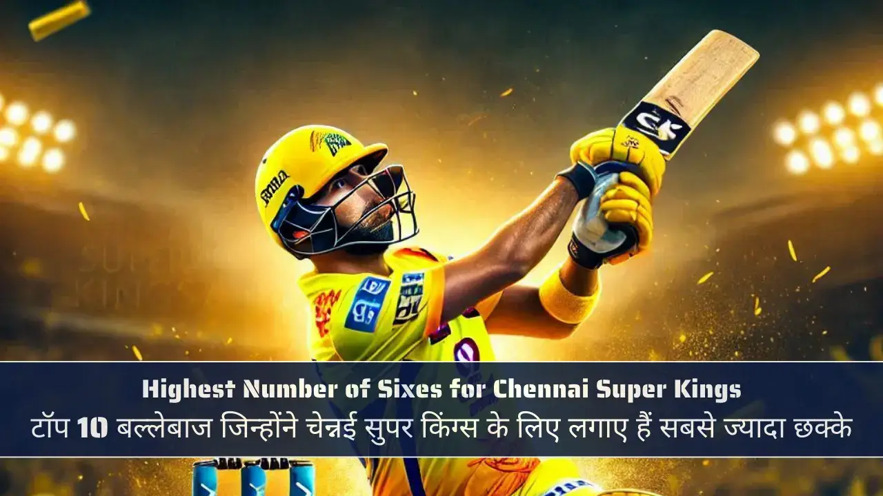 Top 10 Batsmen With Highest Number of Sixes for Chennai Super Kings